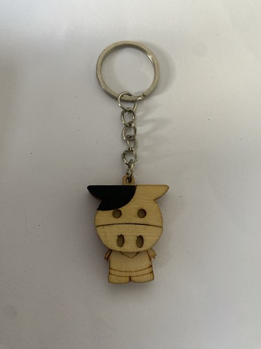 Wooden cartoon cow design - cartoon,