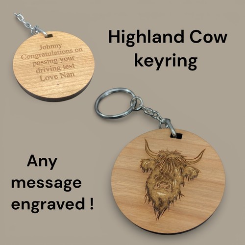 Personalised highland cow - personalised,