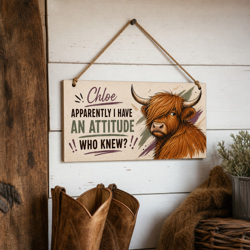 Personalised highland cow - personalised,