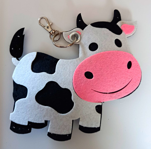 Multi felt cow - felt,