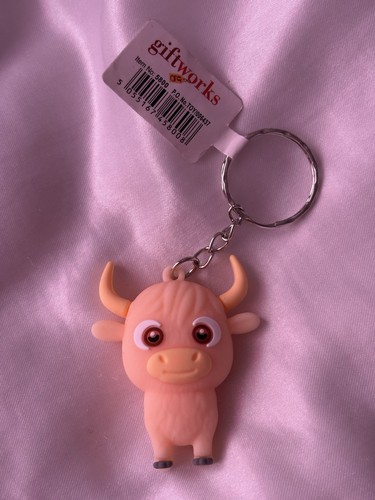 Cow keyring - cow,