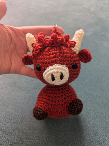 Adorable handmade highland cow - highland,