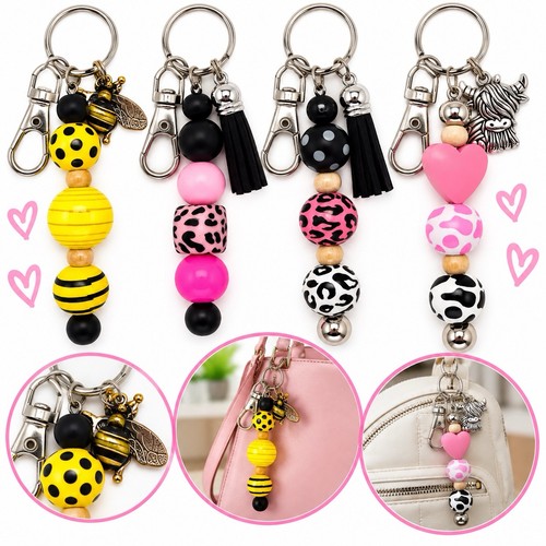 Keyring bag charm bee - bag, animal