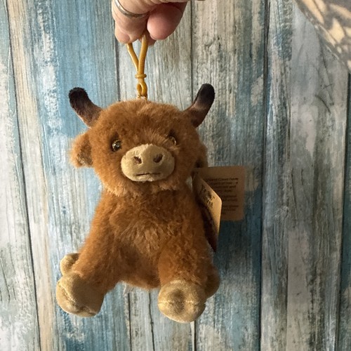Highland cow plush key - highland, ring