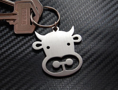 Bull cow keyring keychain - cow,
