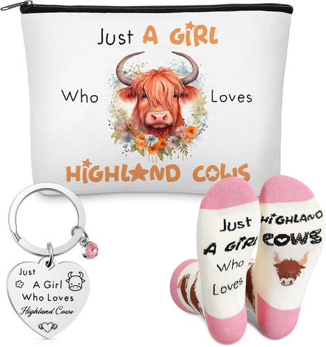 Pcs highland cow gift - cow, set