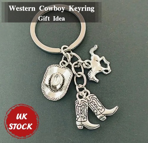 Western cow boy horse key - western,