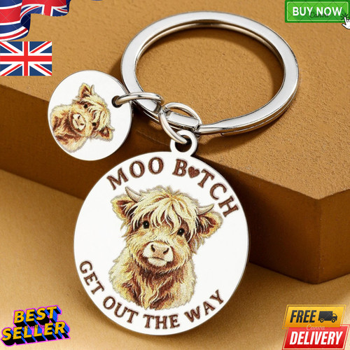 Gift keychain highland cow - highland,