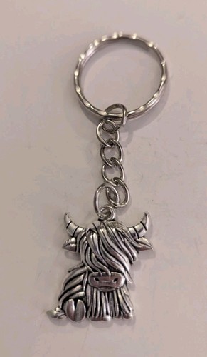 Silver highland cow coo - silver,