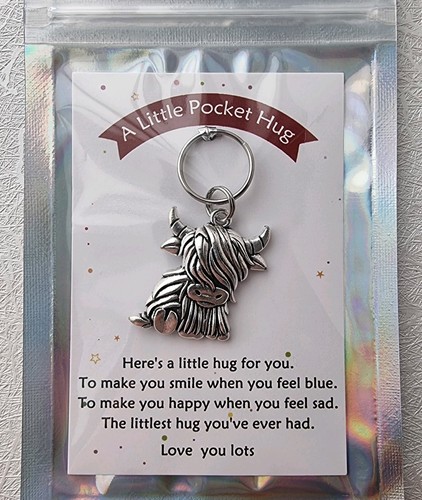 Highland cow coo - pocket, hug