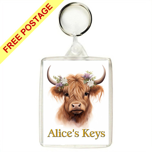 Personalised highland cow - highland,
