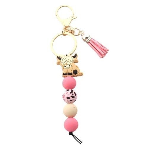 Highland cow keychain - highland,