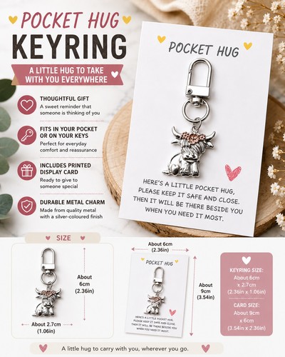 Highland cow pocket hug - cow,