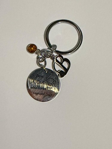 Highland cow keyring just - just, a