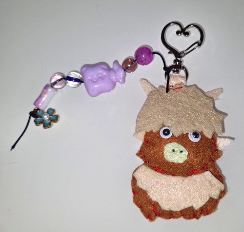 Brown highland cow - brown,