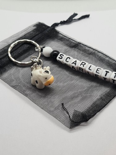 Personalised cute resin cow - ,